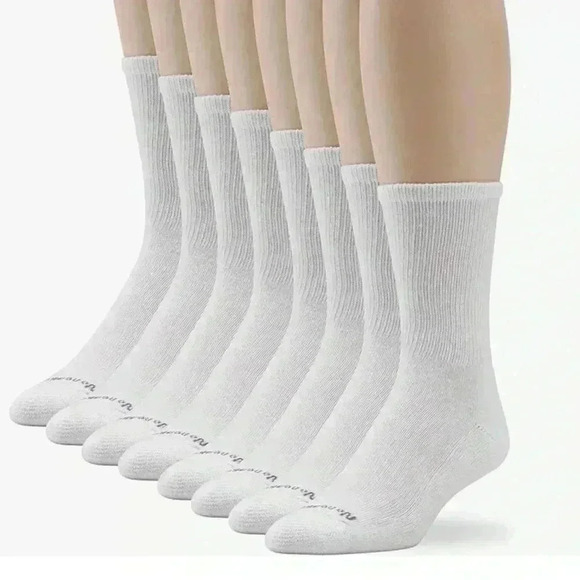7 pairs Womens's No Nonsense white Crew Socks, NWOT lightweight - Picture 7 of 8